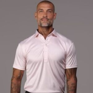 Men's Semi-Spread Collar Polo
Orange Grid